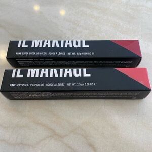 IL MAKIAGE 2 Rave Super Sheer Lip Colors Samui and Rio new never opened